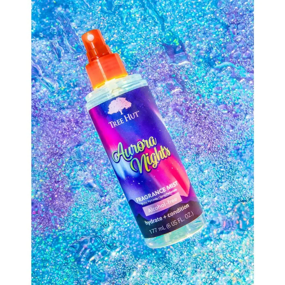 Tree Hut Aurora Nights‎ Fragrance Mist 6oz Hydrate + Condition Alcohol-Free 🌌✨